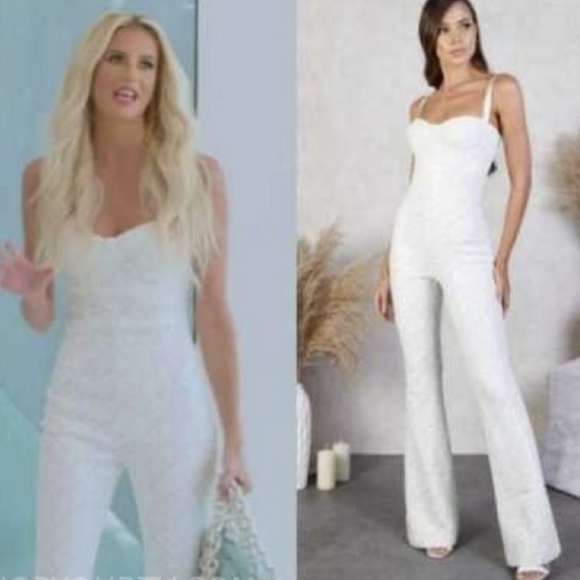 Nadine Merabi Hailey White Jumpsuit | NWT - Picture 2 of 16
